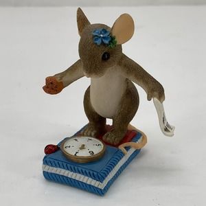Charming Tails “Just Weight” resin mouse figurine